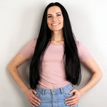MEGA HAIR ADESIVO Cabelo Humano Liso Castanho Escuro 65 cm