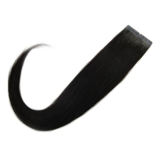 Mega Hair Fita Adesiva Humano Liso 45cm Castanho Escuro