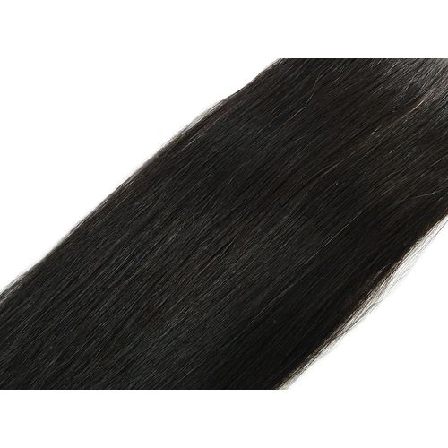 Mega Hair Fita Adesiva Humano Liso 65cm Castanho Escuro