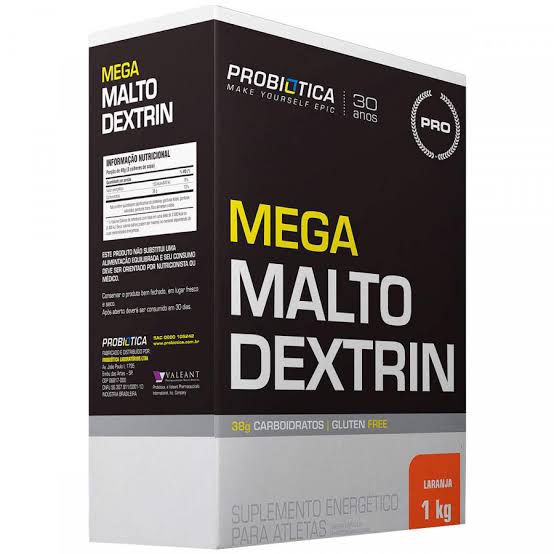 Mega Malto Dextrin 1kg (laranja) - Probiótica