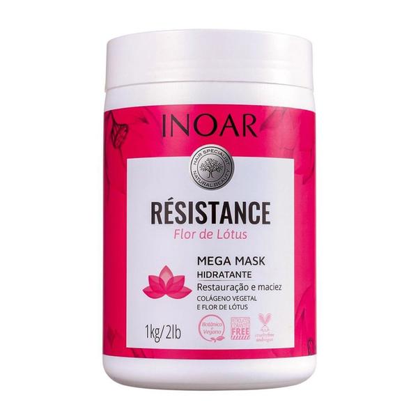Mega Mask Hidratante Résistance Flor de Lótus 1kg - Inoar