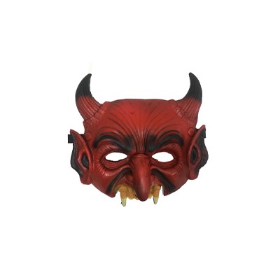 Meia Máscara Diabo - Látex - Unidade