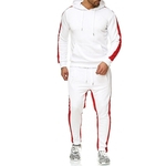 Homens Casual terno agasalho Sports Pants Outdoor Camisola encapuçado + Esporte