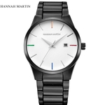 Men Fashion Military Stainless Steel Analog Date Sport Quartz Wrist Watch