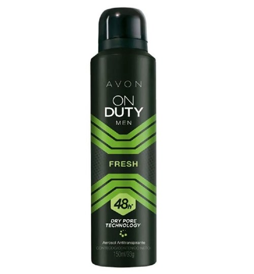 Men Fresh Desodorante Aerosol Masculino 150Ml [On Duty - Avon]