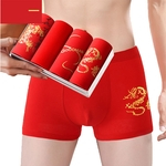Men Underwear Algodão roupa interior vermelho Gostar