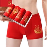 FLY Men Underwear Algodão roupa interior vermelho