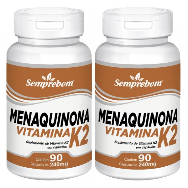 Menaquinona Vitamina K2 Semprebom 180 Cap. de 240 Mg.