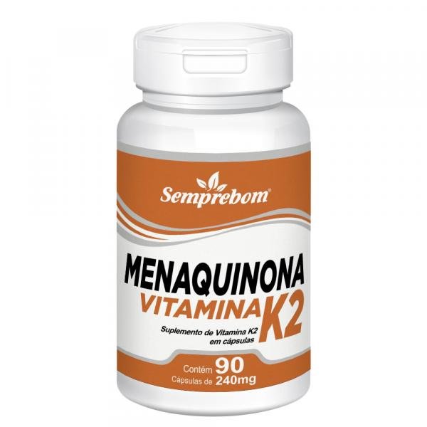 Menaquinona Vitamina K2 Semprebom 90 Cap. de 240 Mg.