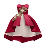 Menina de flor menina Children Princesa Partido do vestido de casamento bordado vestido formal para crianças