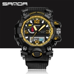 Sport Watch Camouflage Double Display Cold Light Electronic Waterproof Mens
