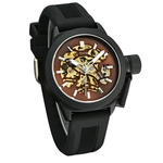 Mens Watches Top Brand Luxury Hollow Skeleton Automatic Watch Men Watch Clock BW