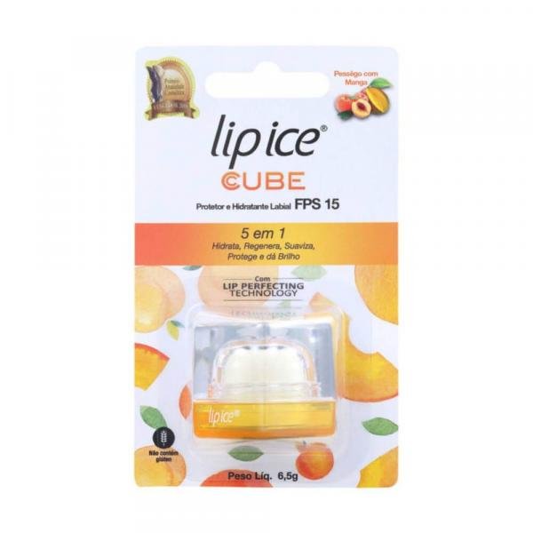 Mentholatum Lip Ice Cube Protetor Labial FPS15 Pêssego e Manga C/1