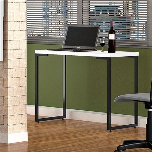 Mesa para Computador Fit Mobel Escrivaninha Porto 90cm Branco