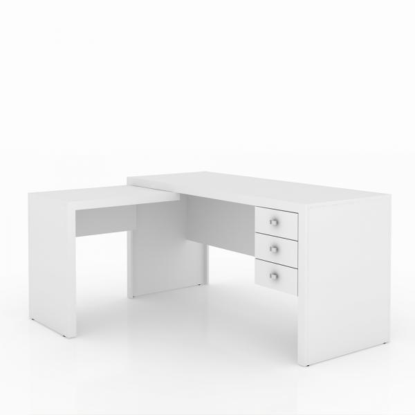 Mesa para Escritório ME4106 Branco - Tecno Mobili