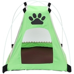 Metais portátil dobrável Quadro Cat Dog Pet Tent Summer House Dormir Bed