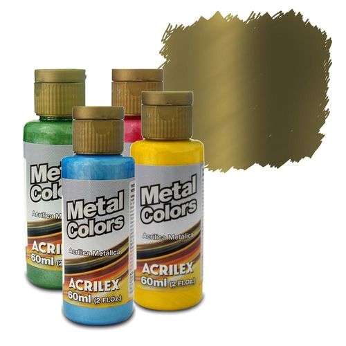 Metal Colors Acrylic - 60ml - Bronze - 556 - Acrilex