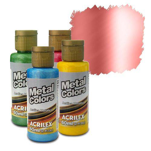 Metal Colors Acrylic - 60ml - Cobre - 534 - Acrilex