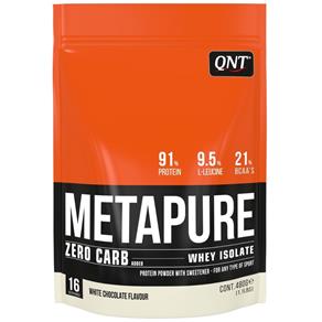 Metapure Zero Carb (30g) - QNT - Chocolate Belga - 480g - Chocolate Branco