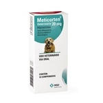 Meticorten 20 Mg Anti-inflamatório Para Cães 10 Comprimidos