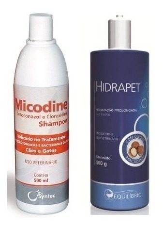 Micodine Shampoo 500ml Syntec + Hidrapet Agener 500 Gramas - Agener/syntec