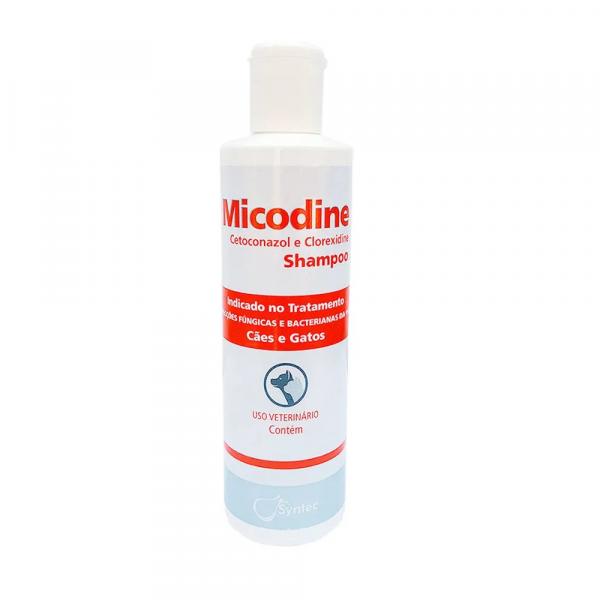Micodine Shampoo (Cetoconazol e Clorexidine) Cães e Gatos 225 ML - Syntec