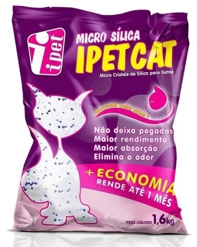 Micro Sílica Ipet Mania's para Gatos Micro Cristais de Sílica