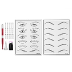 Microblade permanent makeup tool set, microblade tattoo eyebrow pencil set for practicing eyebrows, tattoo exercise set suitable for beauty
