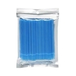 Microbrush Cotonete Para Alongamento De Cílios 100 Unidade Azul