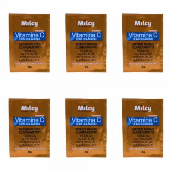 Milcy Máscara Facial Vitamina C 8g (Kit C/06)