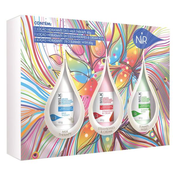 Milk Touch Loção Hidratante Deo Nir Cosmetics - Kit
