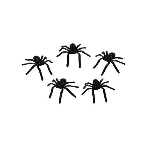 Mini Aranha Preto - Pacote com 5 Unidades