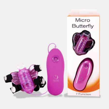 Mini Estimulador Borboleta com Vibro Estimulador Butterfly com Vibro 15-125CLV/ALV-BX Roxo UN