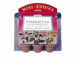 Mini Estufa Pimenta Malagueta Cayenne Jalapeno C/ Vasos - Petpira