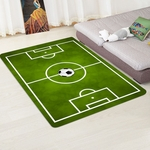 Mini Football Field Rug Pattern Área não escorregar para Home Living Room