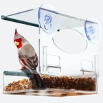 Acrílico Pet Food Feeder Plexiglass Pet Suspenso gaiola de ração para aves Pet