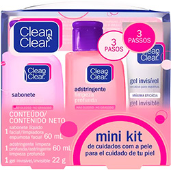 Mini Kit Cuidados com a Pele Clean & Clear Ação Intensiva