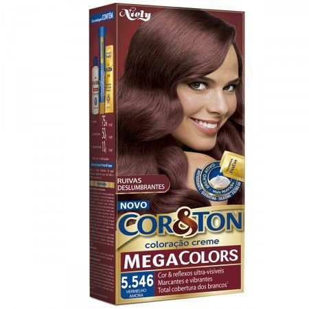 Mini Kit Mega Color CorTon NÂº 5.546 Vermelho Amora - Hargus