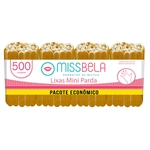 Mini lixas de Unhas Parda 500 unidades Miss Bela 8cm Pacote Econômico