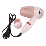 Mini Secador de Cabelo Portátil de 1000W vento quente de baixo nível de ruído do ventilador do cabelo Dobrável GW-662