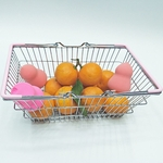 Mini Simulate supermercado cesta de mão de armazenamento de jóias Fruit