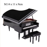 Miniature Piano Modelo Replica Mini Piano Instrumento Musical Ornamentos de exibição