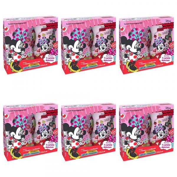 Minnie Mouse Kit Cabelos Hidratados Shampoo + Condicionador 250ml (Kit C/06)