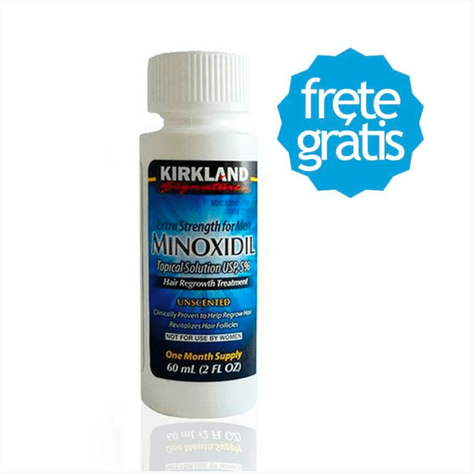 Minoxidil 5% Kirkland - Tratamento para 1 Mês - Pronta Entrega - Frete...