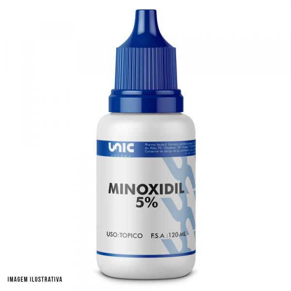 Minoxidil 5 Loção Capilar com Propilenoglicol 120ml - Unicpharma
