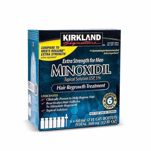 Minoxidil para Cabelo e Barba Kirkland 6 Mes
