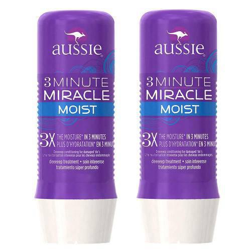 3 Minute Miracle Moist Aussie - Kit Máscara de Hidratação Profunda 2x 236ml - Xiaome