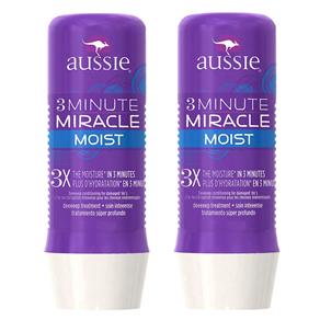 3 Minute Miracle Moist Aussie - Kit Máscara de Hidratação Profunda
