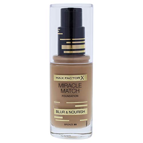 Miracle Match Foundation - 80 Bronze By Max Factor For Women - 1 Oz Foundation