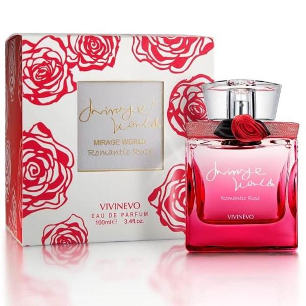 Mirage World Romantic Rose Eau de Parfum 100ml Vivinevo Perfume Feminino